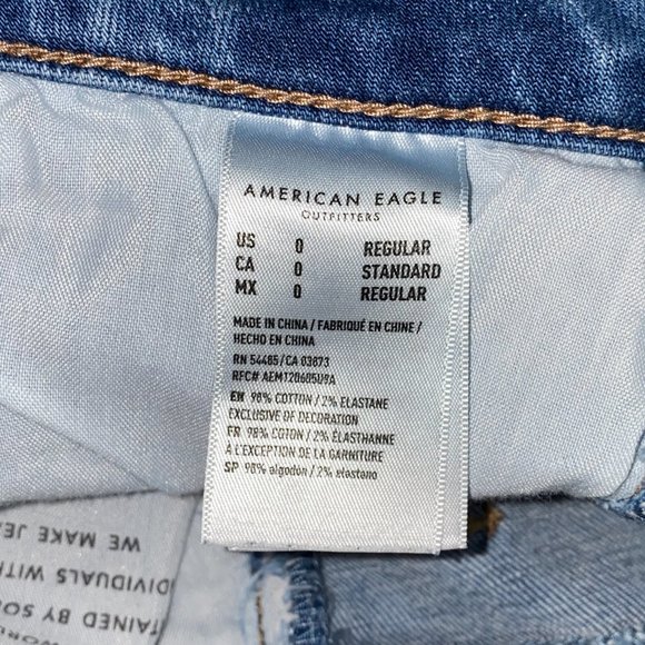 American Eagle Super Stretch Jegging Jeans Raw Hem - Picture 9 of 10